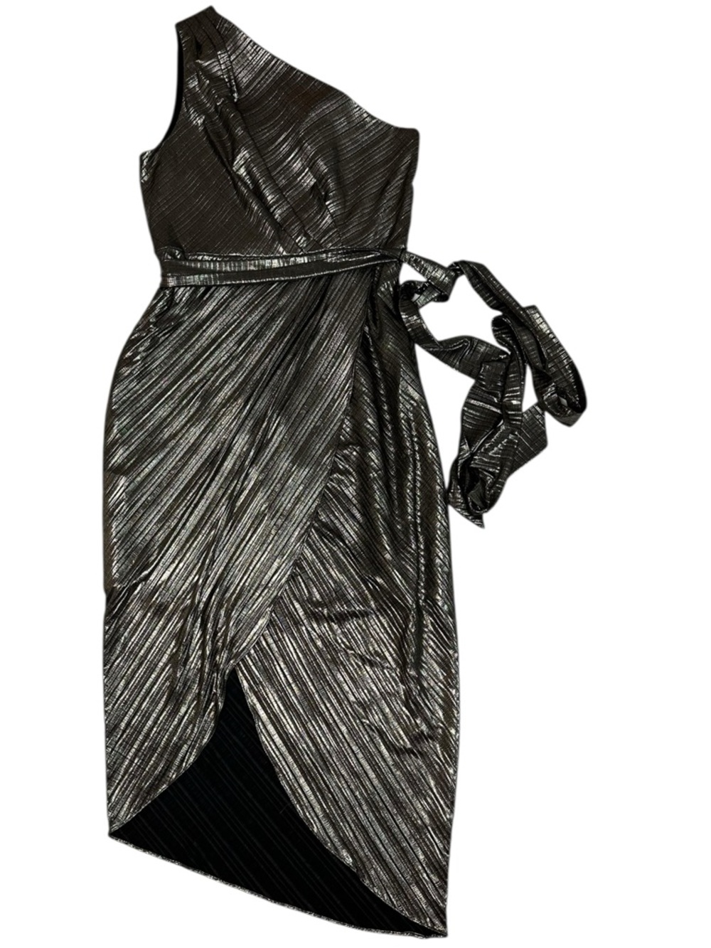 Ted Baker Gabria One Shoulder Midi Dress Size 3 | US Size 8 NWT Studio 54 Disco - Picture 8 of 9